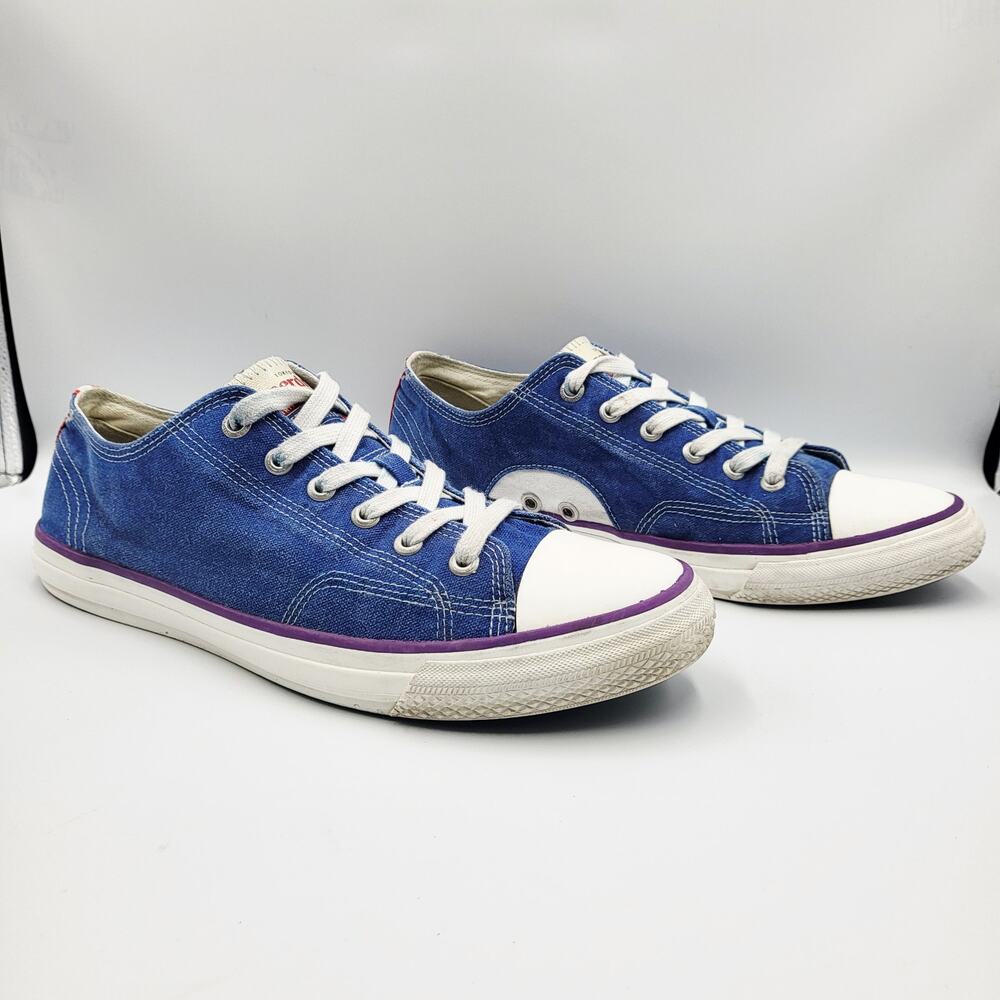 Superdry Athletics Tokyo Japan SPIRIT OF JAPAN Blue Low-Top Sneakers Men's Sz 11